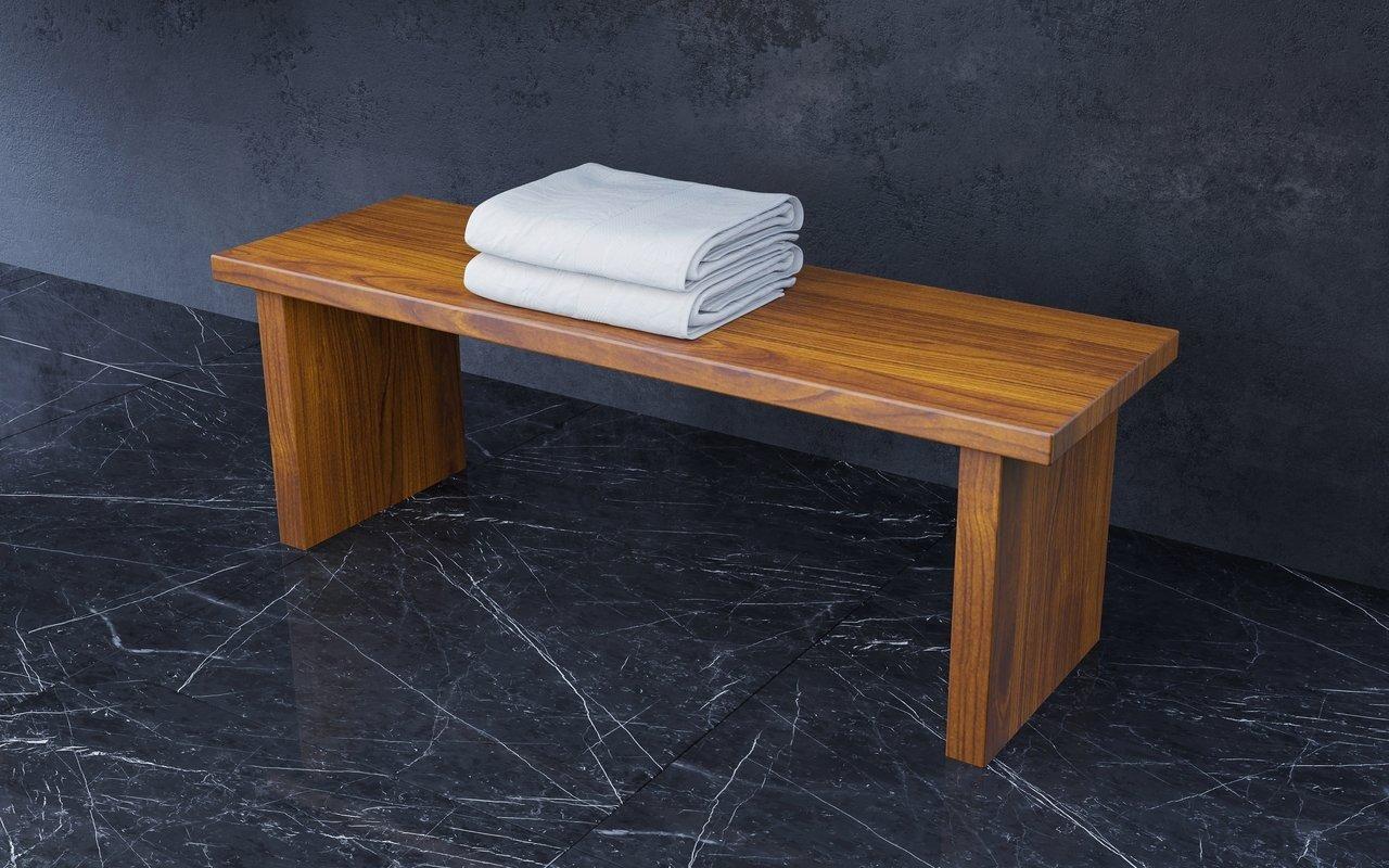 Incorporate a wooden bench ⁤for comfort and practicality in your wooden⁤ bathroom