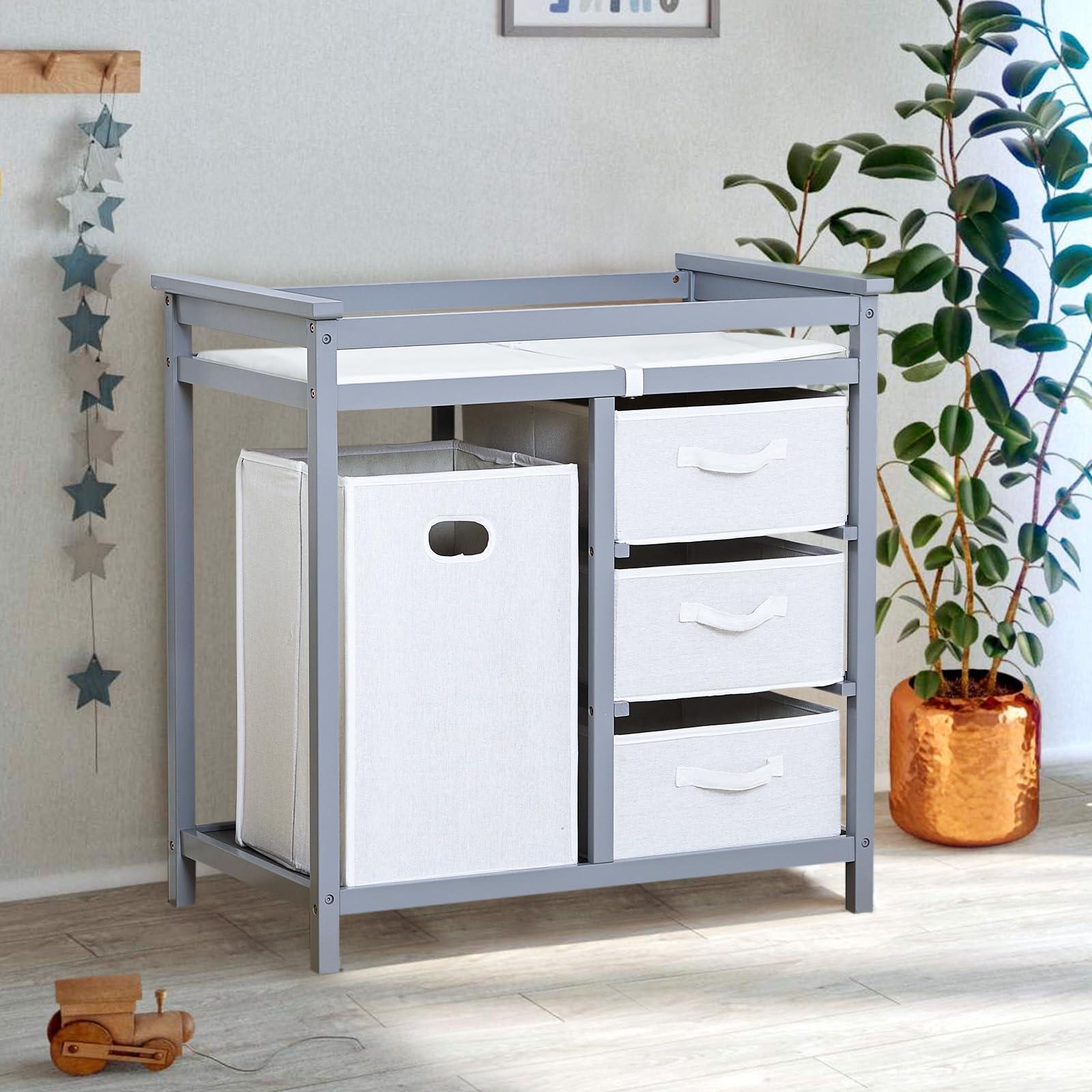 A stylish diaper changing station for convenience in your Nursery Nook