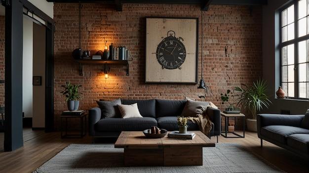 Industrial Chic: Exposed ‌brick and metal accents create a⁤ stylish Living⁤ Room