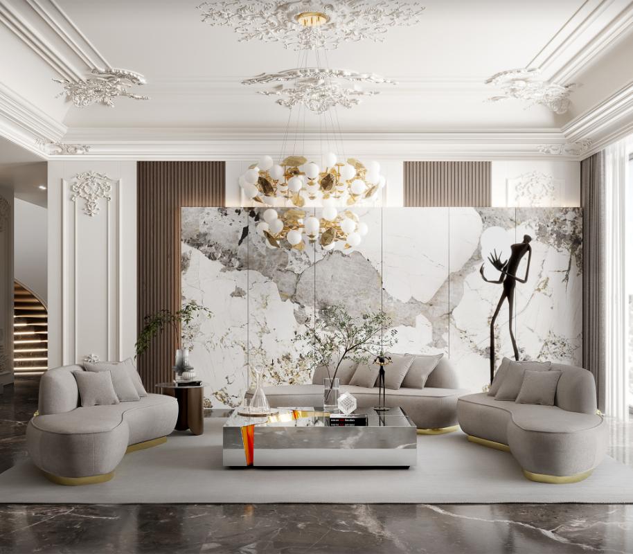 Add a touch⁢ of glam with metallic‌ accents in your Contemporary Living Room