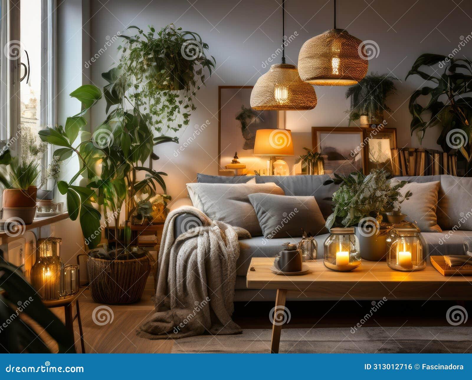 Urban Jungle: Fill your Living ‍Room with lush plants for a fresh look