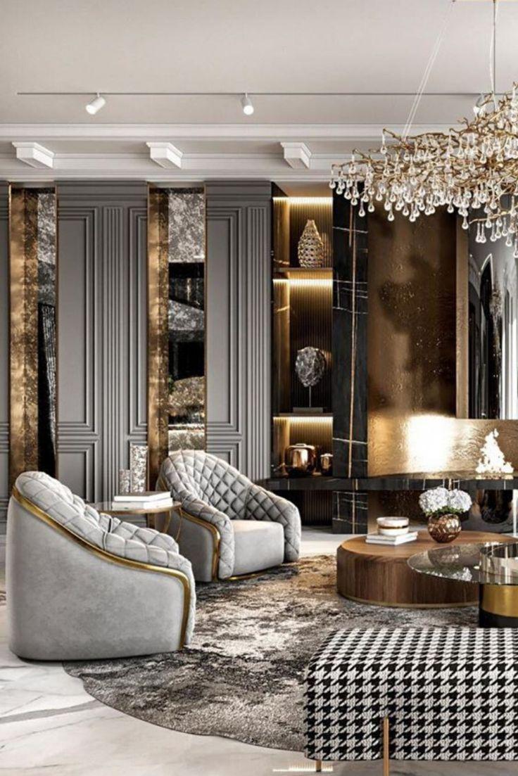 Accent with ⁢gold decor for a touch​ of luxury