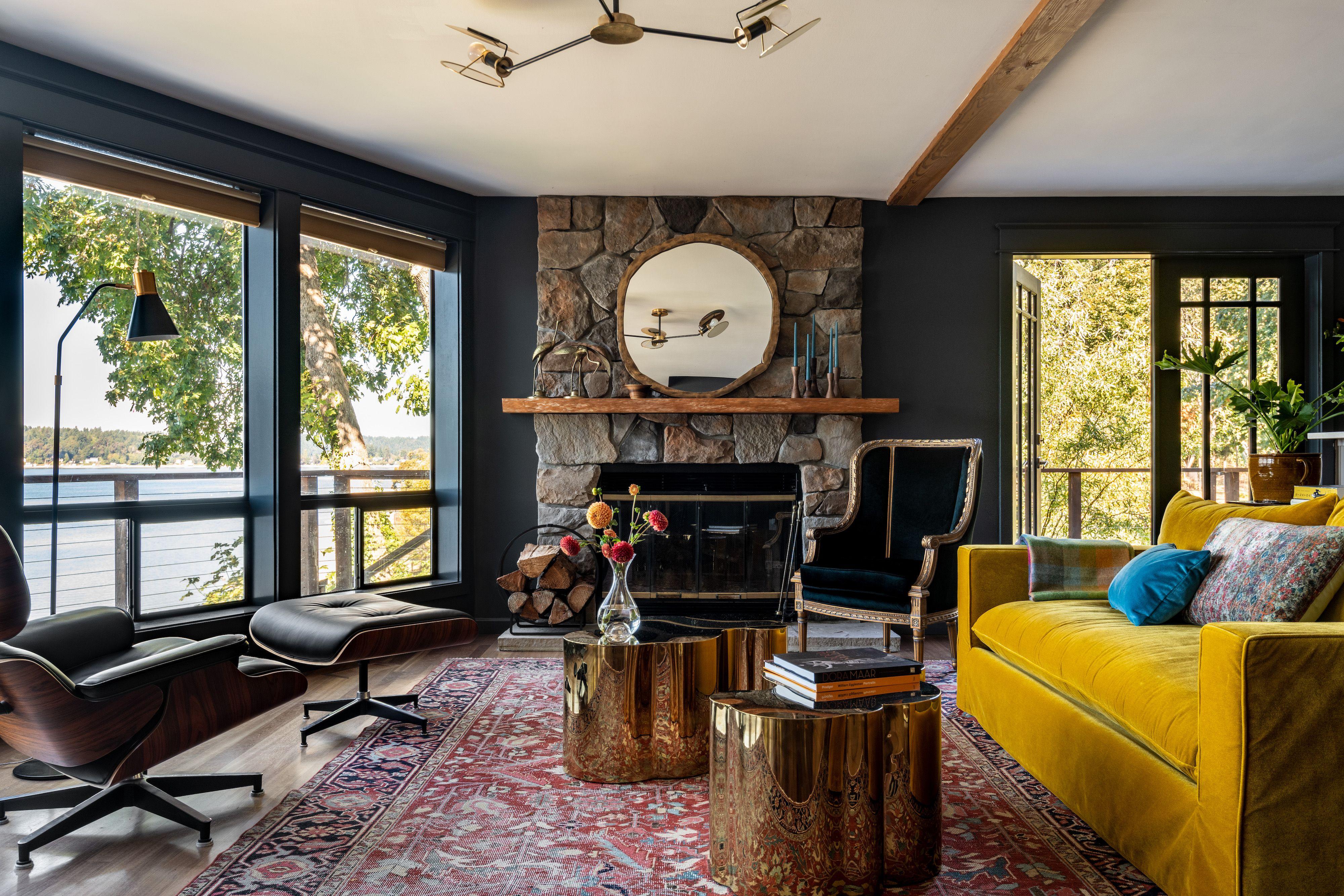 Rustic ⁢Modern Living Room: Refined woods paired with ‍contemporary accents for balance