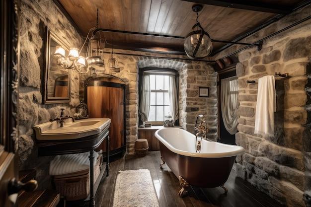 Embrace natural stone for⁣ a rustic Chalet ⁤Bathroom ⁢aesthetic