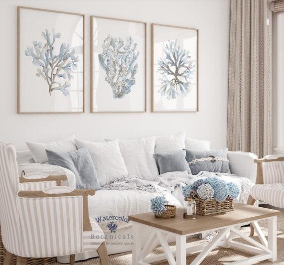 Coastal‍ Calm: Soft blues and ⁢whites bring a beach vibe to your Living Room