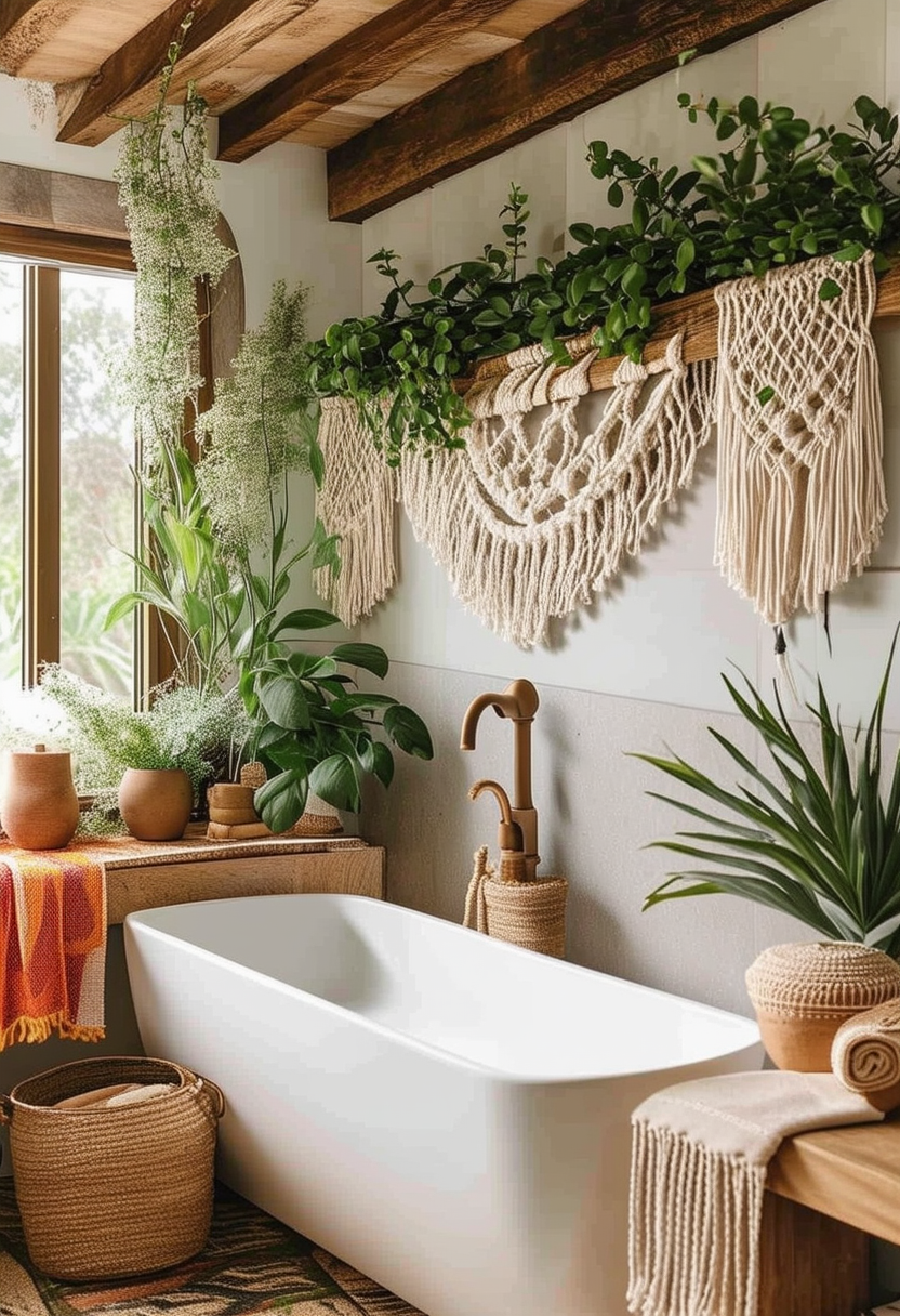 24 Stunning Boho Bathroom Ideas for Your Serene Sanctuary