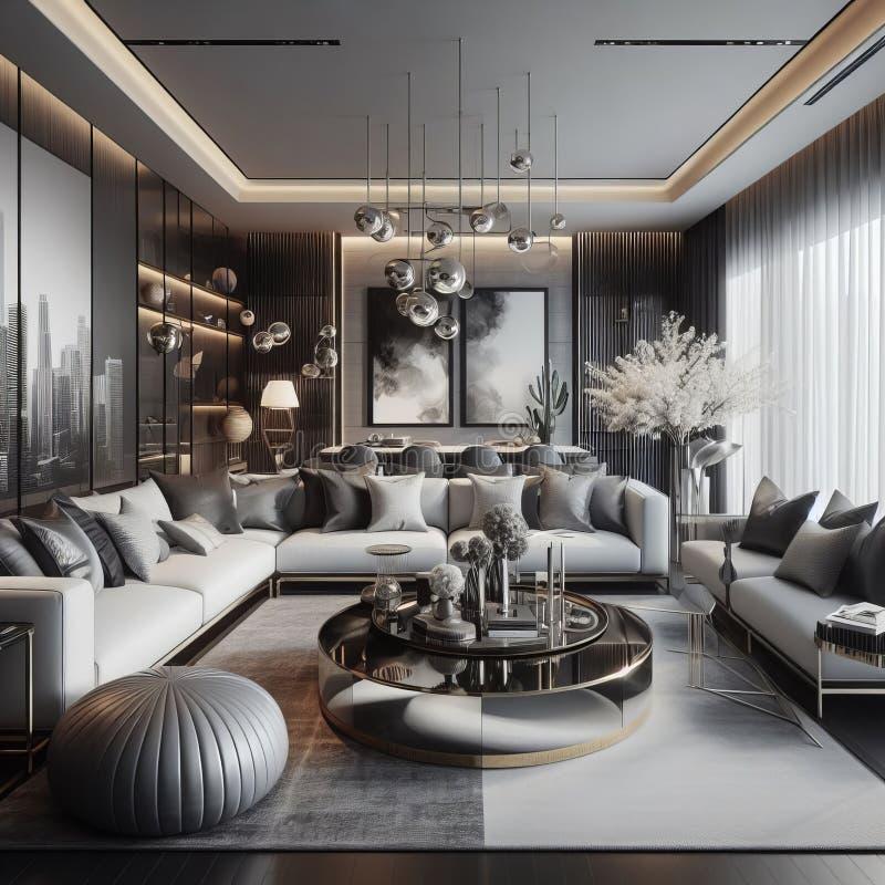 Introduce metallic⁢ accents for a touch of‌ glam in your Contemporary Living Room