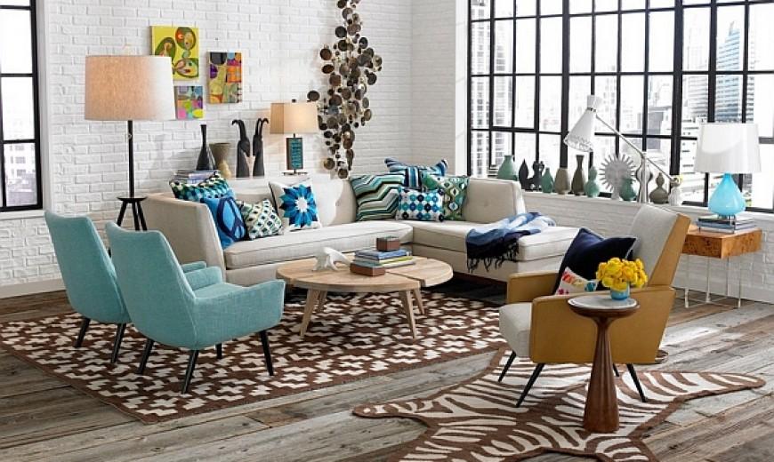 Retro Revival: Bold ‌colors and funky designs inspire your Living Room ‌decor