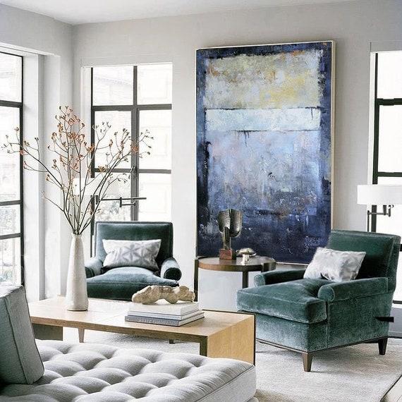 Feature an oversized piece of art ⁢to anchor your Contemporary⁤ Living Room design