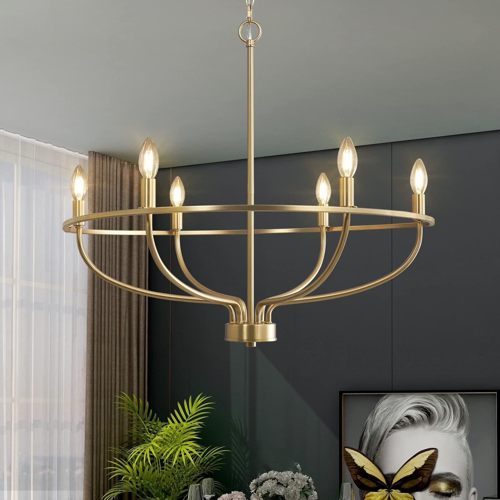 Add a statement chandelier to elevate your Vintage Living Rooms​ ambiance