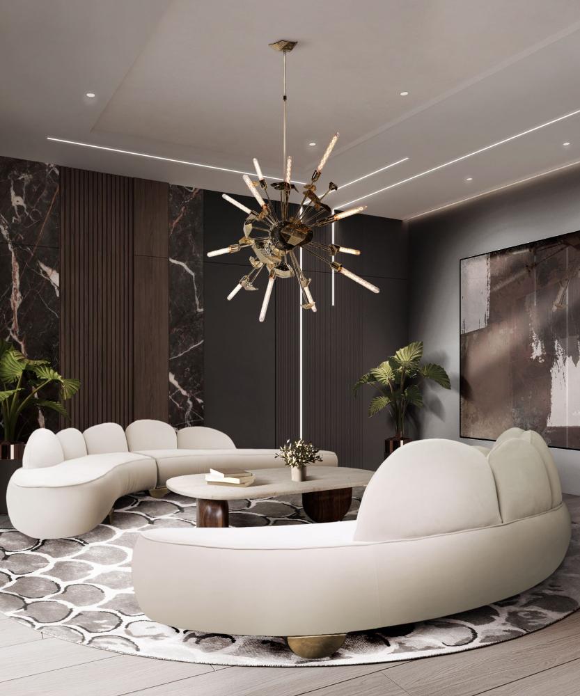 Consider a bold light fixture as a statement piece ‍in your contemporary‌ living room