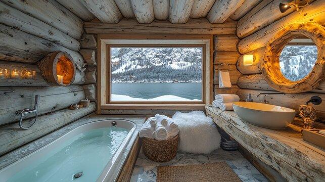 Open windows⁤ invite fresh mountain ‍air into your chalet bathroom