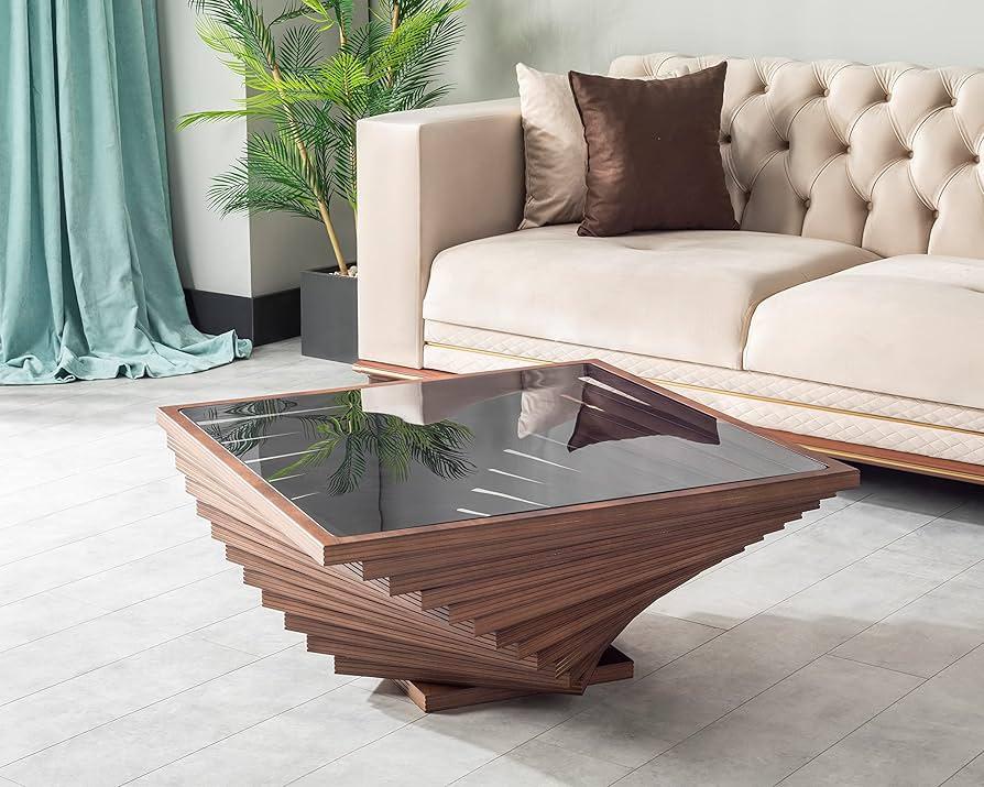 A wooden coffee table grounds your Earthy Living Room ⁢with rustic ⁣elegance