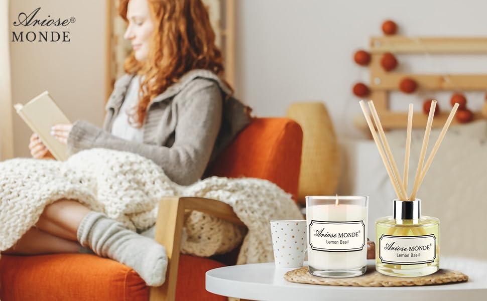 Introduce earthy fragrances with⁤ essential oil​ diffusers or soy candles in your living room