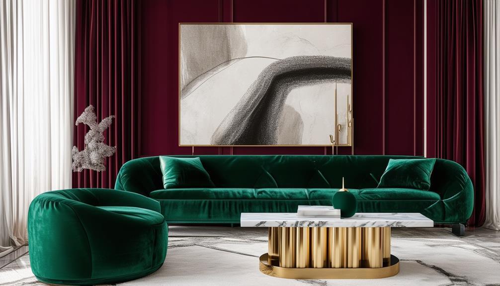 Elegant Living Room: Incorporate luxe fabrics⁣ and sophisticated color ‌palettes