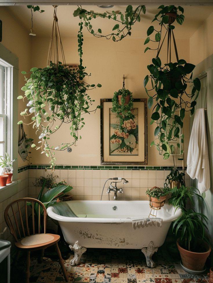 Lush textiles inspire relaxation ⁤in your boho bathroom