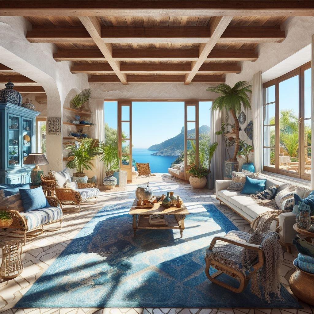 Mediterranean Living Room: Warm hues and intricate details​ transport ​you ‍to coastal escapes