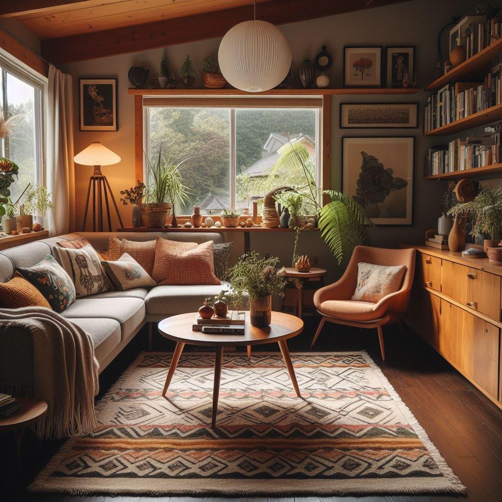 Mix vintage accents with modern elements to create a unique Contemporary Living Room vibe