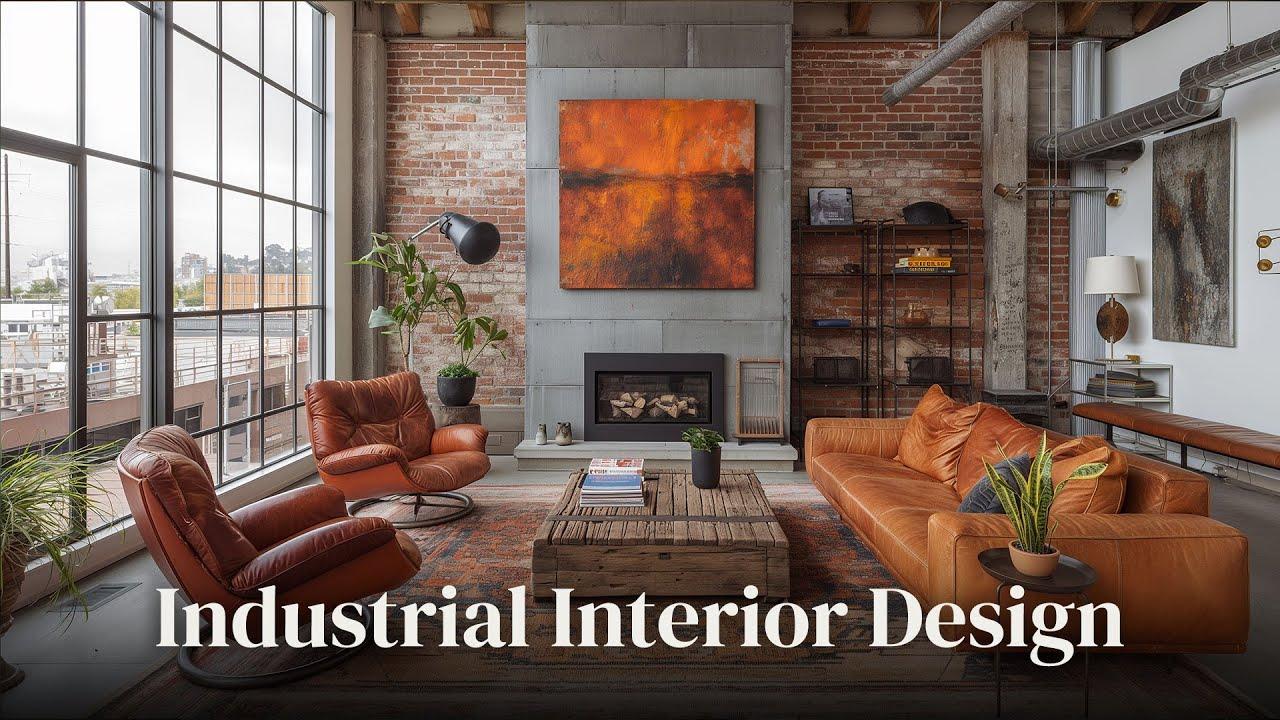 Industrial​ Living ​Room: Showcase⁤ raw materials and urban⁣ charm