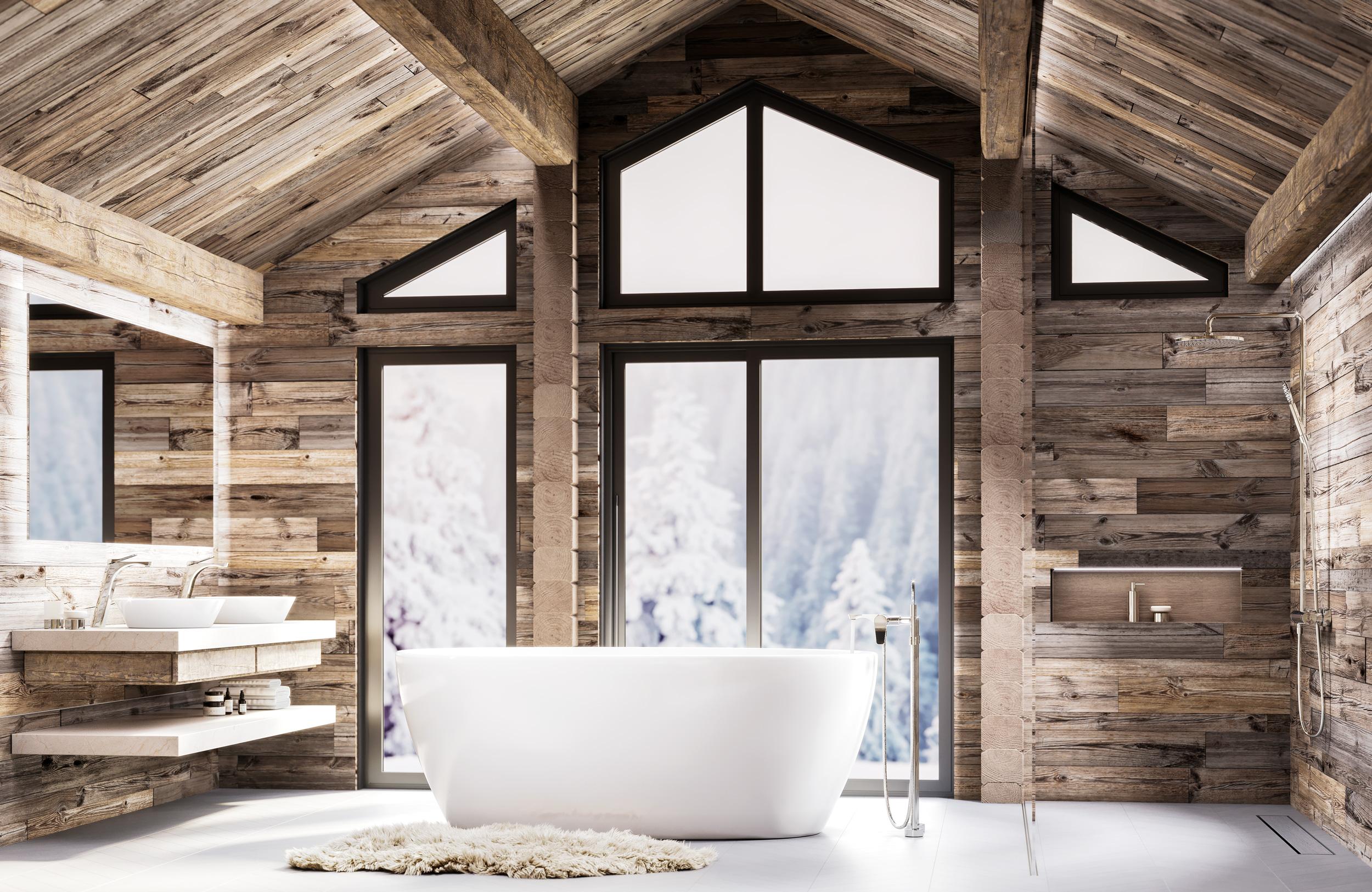 High-quality toilet ⁢paper ⁣for an ‍added touch‌ of ​luxury in the Chalet ‍Bathroom