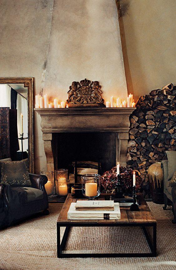 Opt‌ for an ornate fireplace as a stunning focal point in your vintage living room