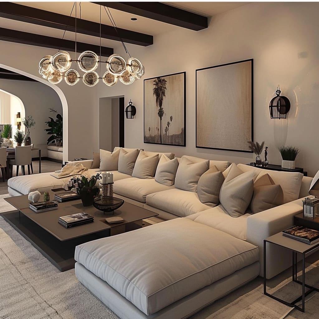 Contemporary Living Room: Current‍ trends paired with comfort for a stylish⁢ experience