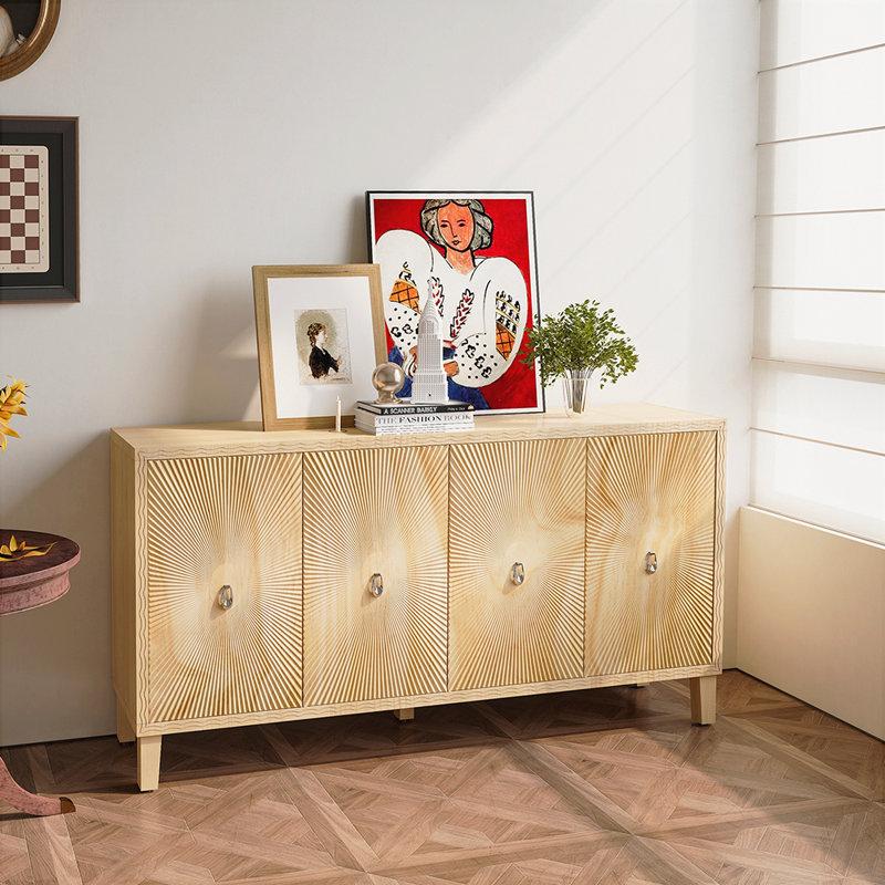 Introduce a classic sideboard to store items while complimenting your Vintage Living Room