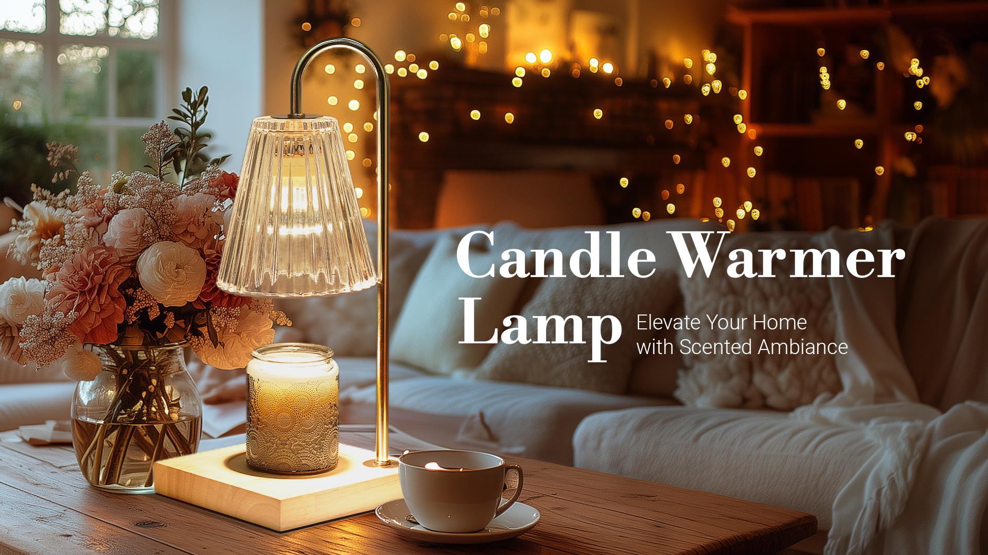 Set the mood with scented candles placed around your vintage living room for warmth