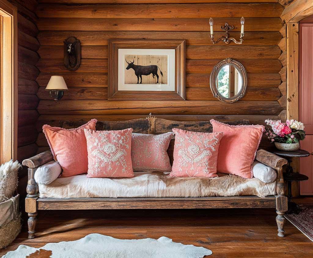 Playful accent pillows ‍add color and comfort​ to​ your vintage living room style