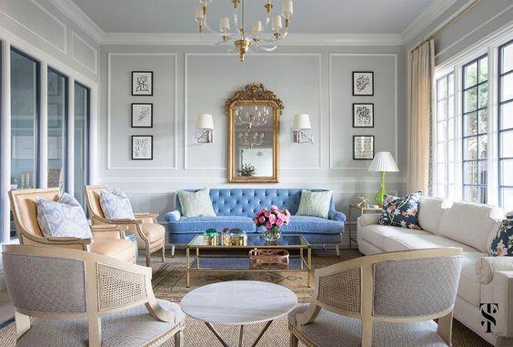 Introduce blue furniture pieces for a ‌statement look