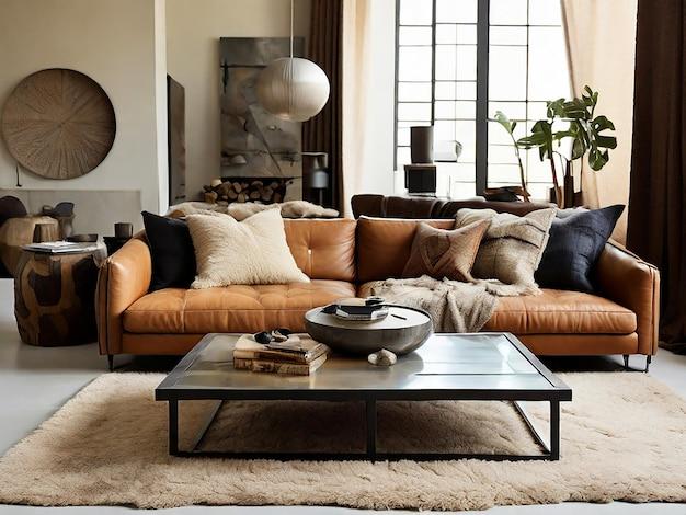 Layer in textured throws for warmth and comfort ​in your vintage living room