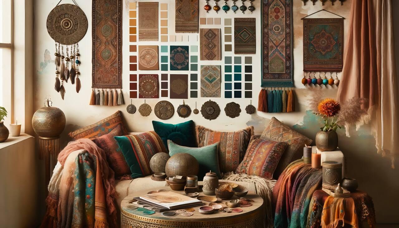 Utilize warm ‌metallic‌ accents to‌ add‍ a ​touch of glam to your Boho Living​ Room