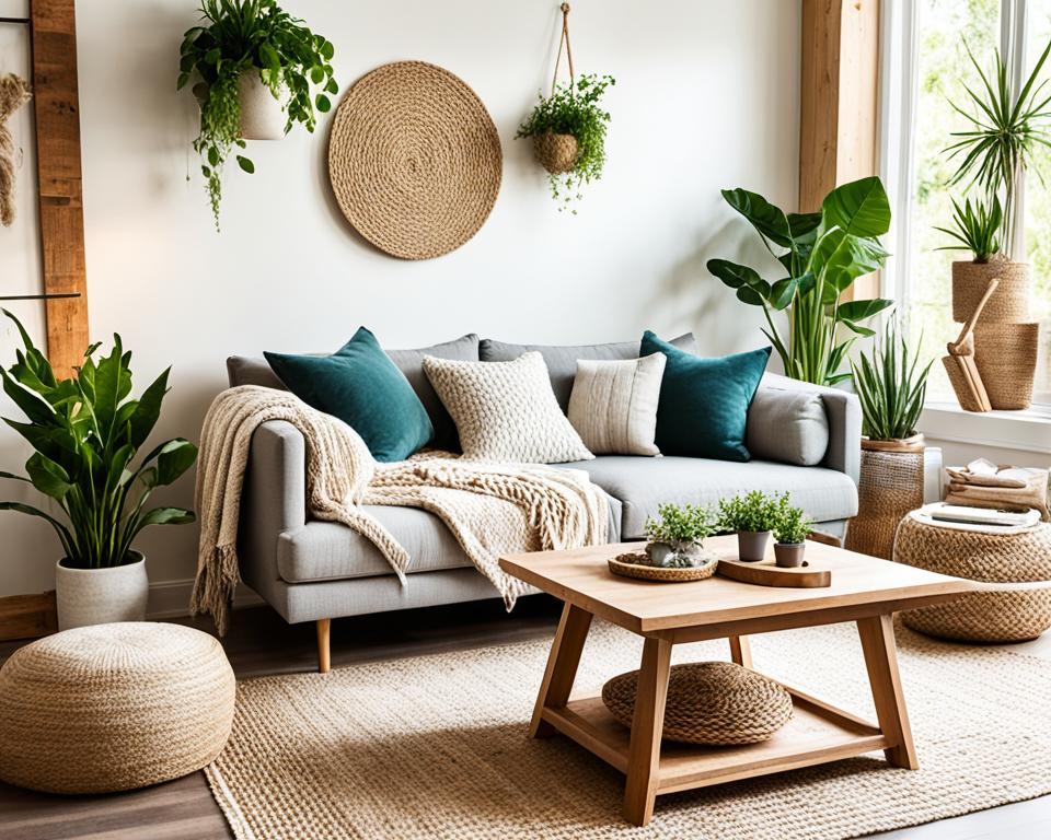 Experiment with biodegradable decor items to promote sustainability in your earthy ⁤living room