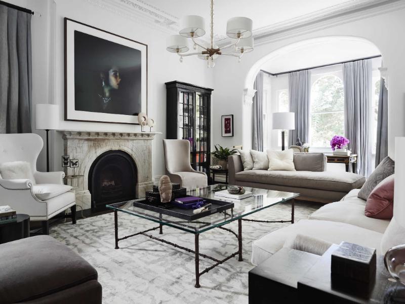 Vintage Glam Living Room: Add opulent furniture and metallics for a luxurious touch