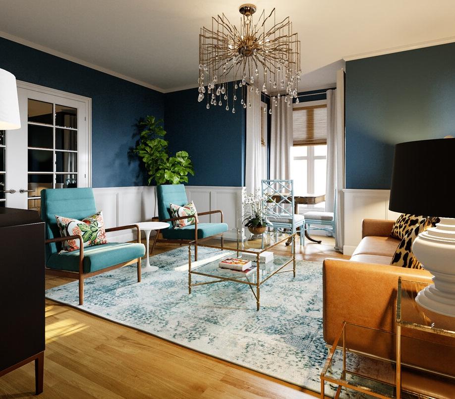 Integrate ​vintage ‍pieces for character⁣ in‌ your ⁢blue ⁣living room