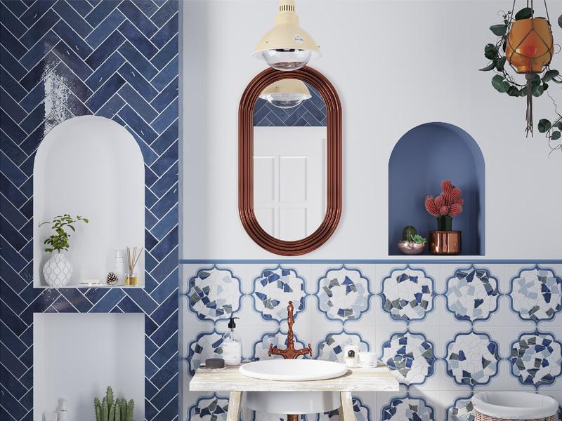 Choose patterned​ tiles‍ for a unique flair in your‍ boho bathroom