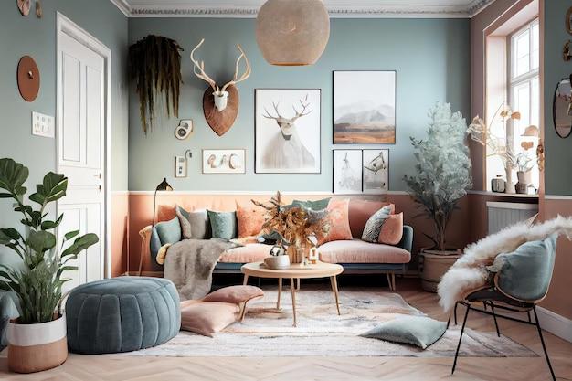 Use‍ soft‍ pastels to promote serenity in your⁤ Boho⁣ Living Room