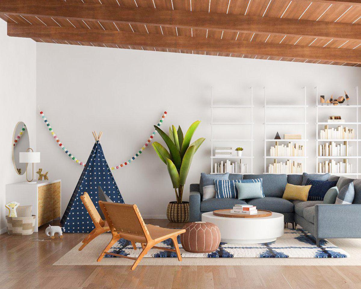 Family-Friendly Living Room: ​Durable Fabrics and Fun Decor for Everyone