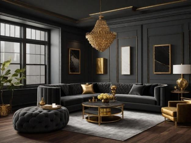 Add a‍ touch of metallic with brass accents for a contemporary earthy living room⁤ twist