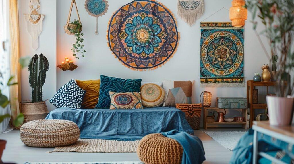 Experiment with‍ bold patterns and colors to express ⁢your personality in the Boho Living Room