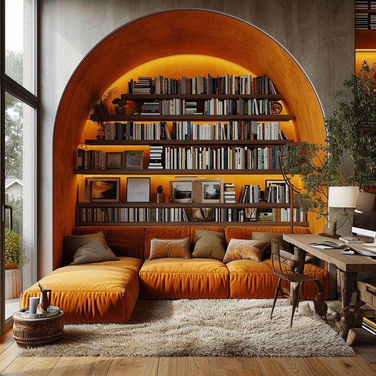 Incorporate ‌a cozy reading nook with earthy tones in your Earthy Living Room