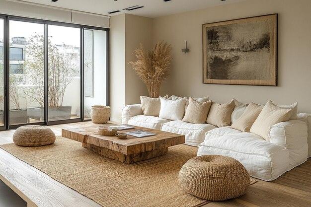 Minimalist Living Room: Embrace simplicity with clean​ lines and neutral tones