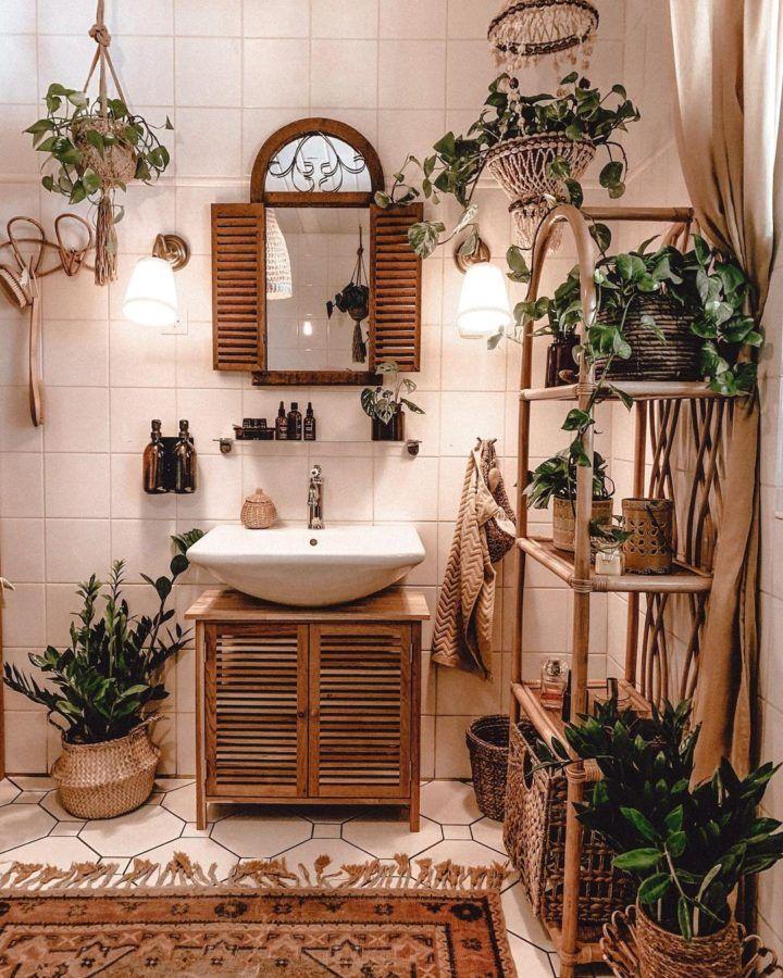 Curate a spa-like vibe with calming elements in ⁣your boho bathroom