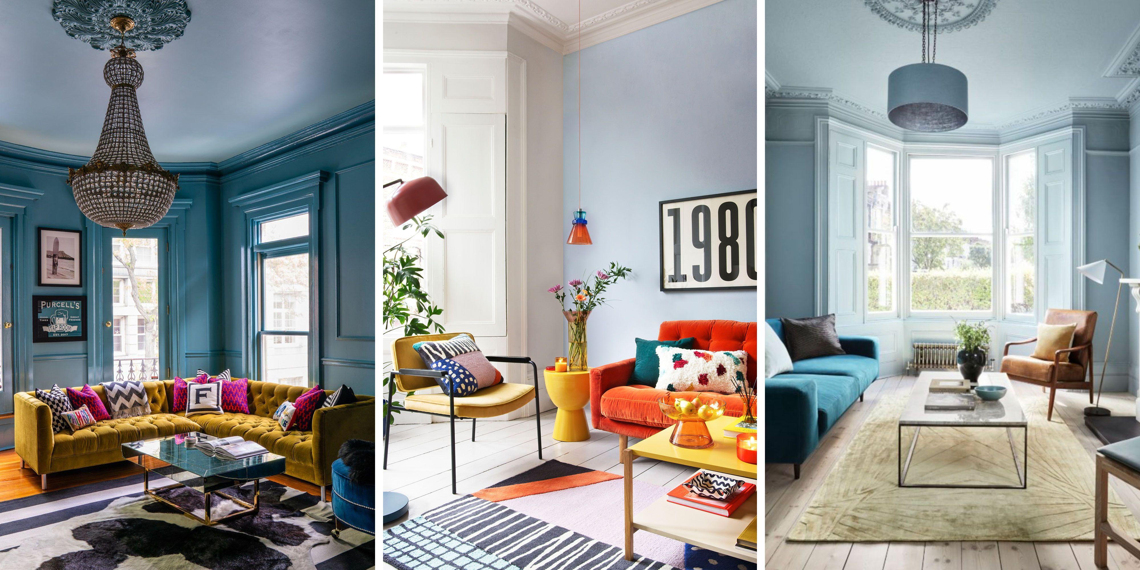 Embrace soft blue hues for a‌ calming⁢ living⁢ room atmosphere