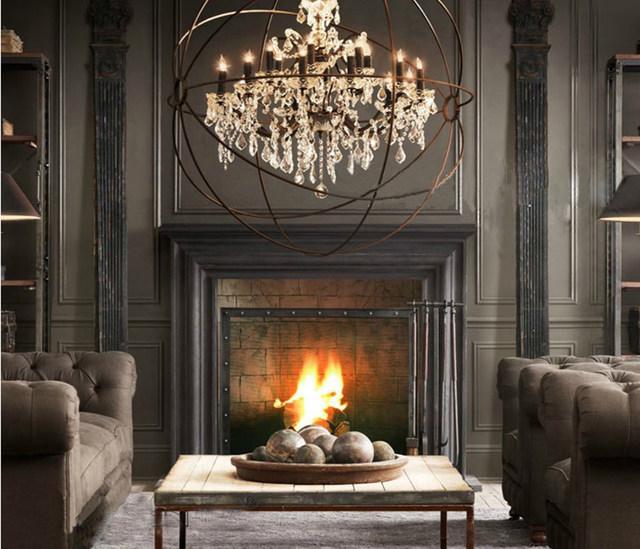 Incorporate a statement‍ chandelier to add glamour to your vintage living room