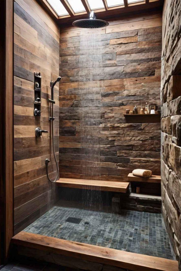 Rainfall showerhead: Enjoy spa-like luxury in ⁢your Chalet Bathroom shower