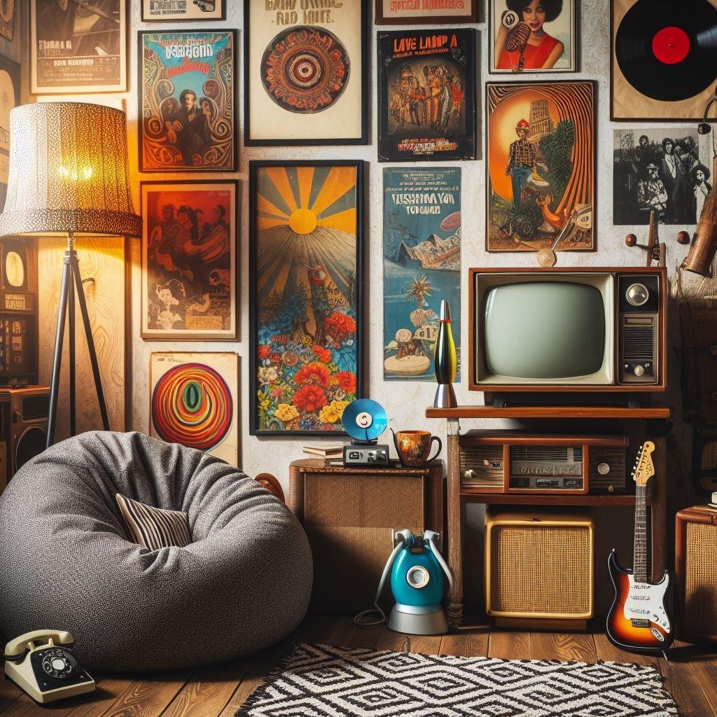 Use retro artwork to ⁣add personality and character to ‍your vintage​ living room