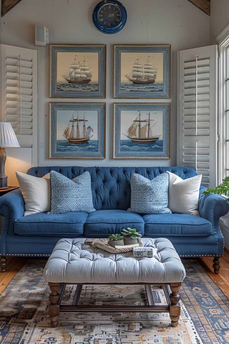 Dazzling Ideas for a Blue Living Room Makeover