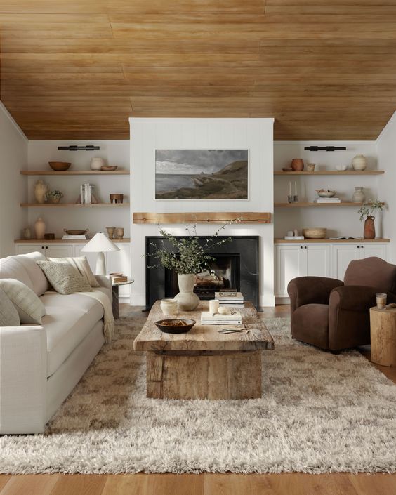 Elements for an Inviting Earthy Living Room Style