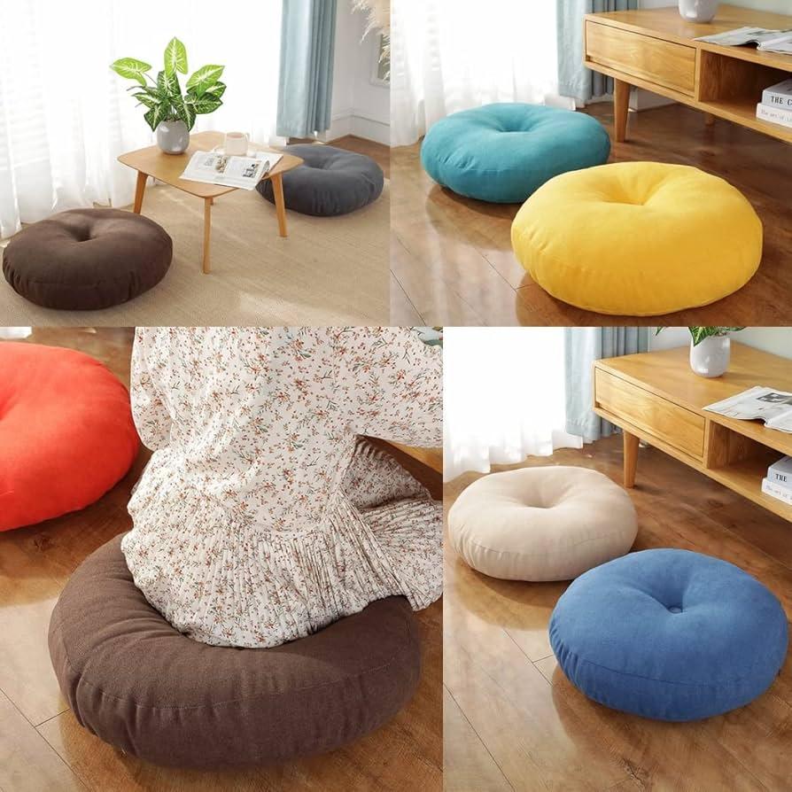 An oversized floor pillow transforms your Earthy Living Room into a⁢ relaxed gathering space